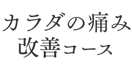 カラダの痛み改善コース